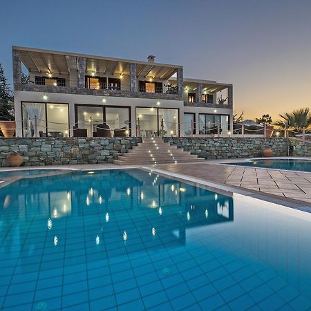 Sea Views At Villa Anemomylos With Heated Pool, Ping Pong And Tennis Агия-Пелагия  Экстерьер фото